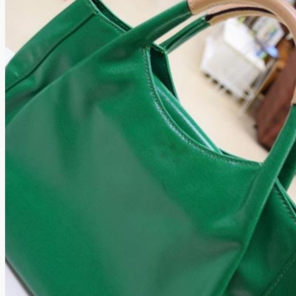Kate Spade Green Leather Hand Tote - Picture 2 of 4